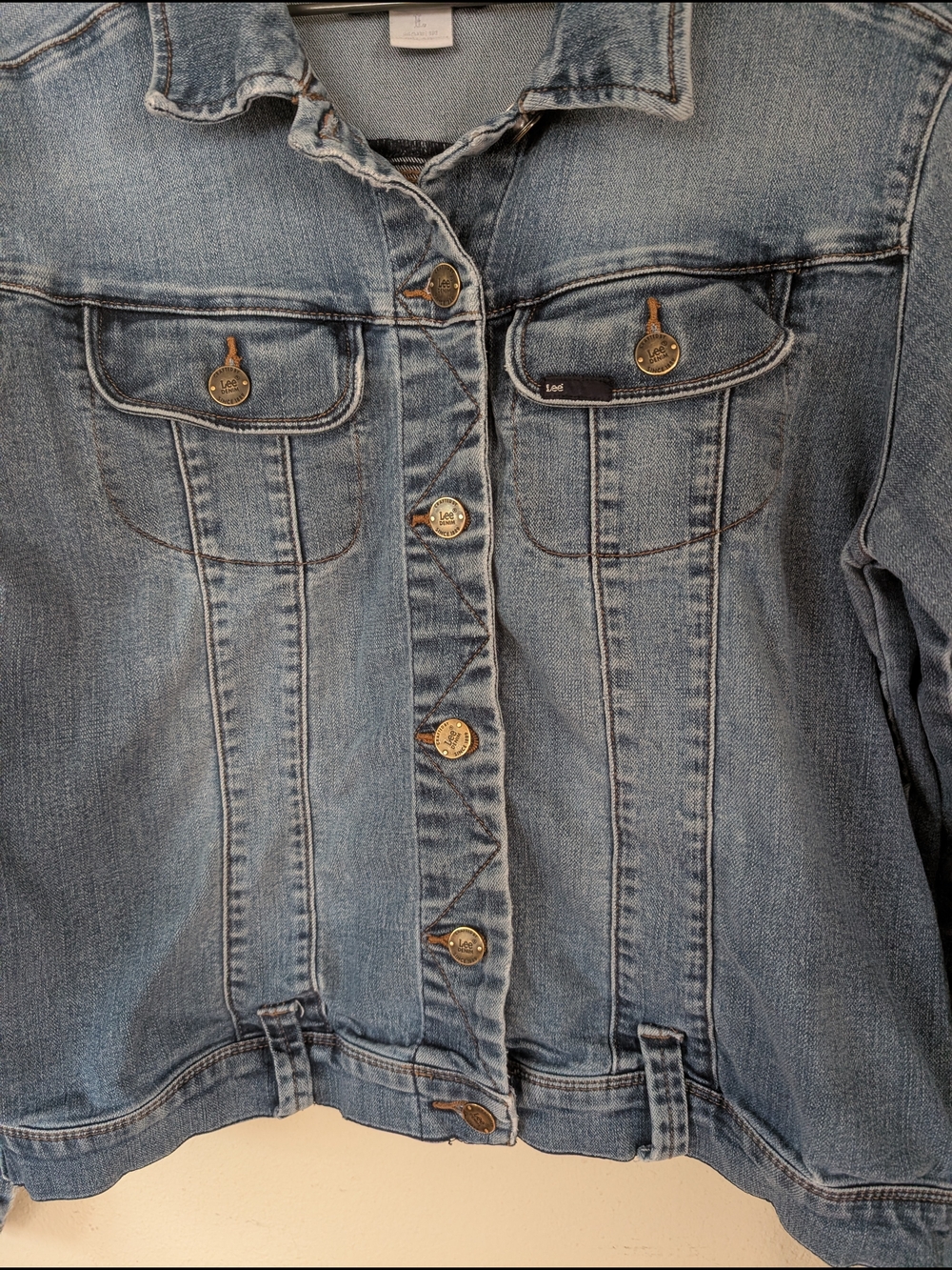 Lee Perfect Fit Women's Light Blue Denim Jacket L